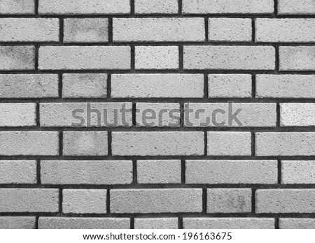brick stone wall texture and background (gray scale)