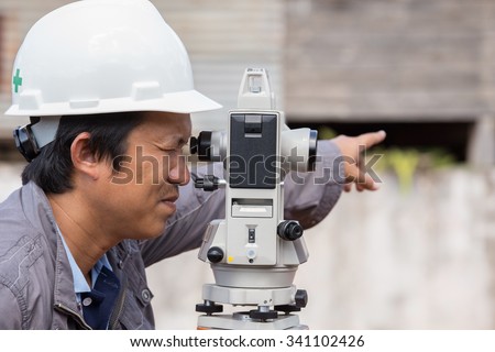 Engineers use tacheometer or theodolite for survey line columns for the construction of buildings