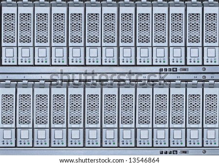 storage area network  hard drives library