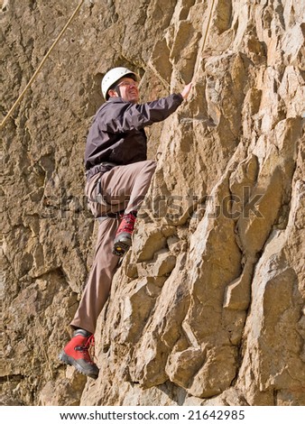 hanging climber
