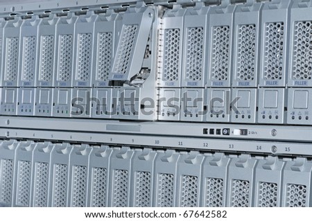 storage area network hard drives library