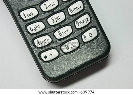 Cellular Phone Keypad Close Up