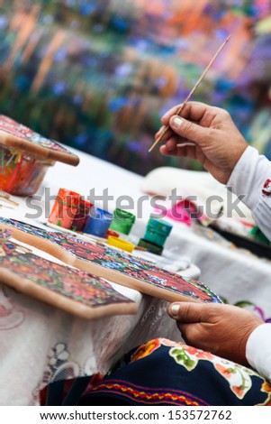 hand-coloring, Slavic traditions Art