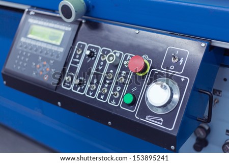 industrial control panel for safe operation
