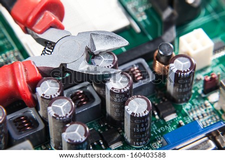Service repair and maintenance of electronic instruments and computers