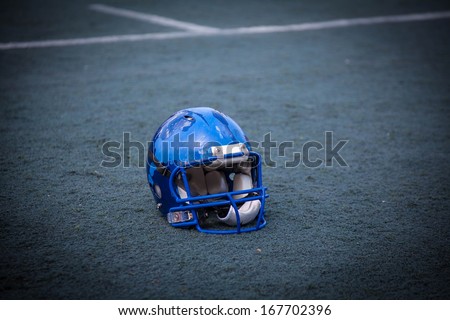 helmet rugby, American football, sports background