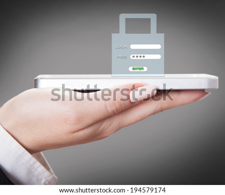 protection of personal data, creative background