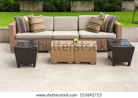 Sofa In The Garden