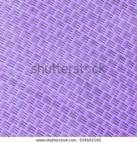 The purple mat made from plastic is Asian traditional style.