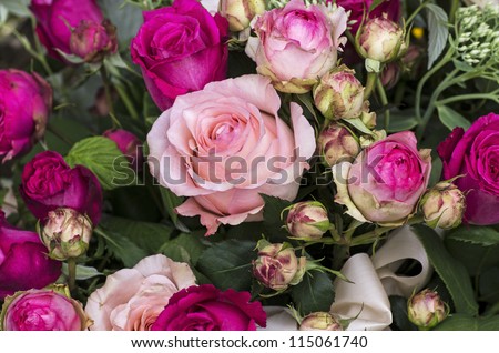 Rose bouquet in pink