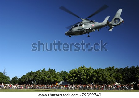 Helicopter\'s show of french army forces