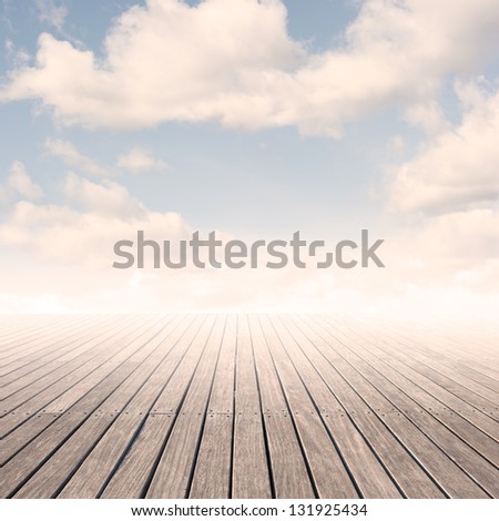 Pier With Sky On Sunset