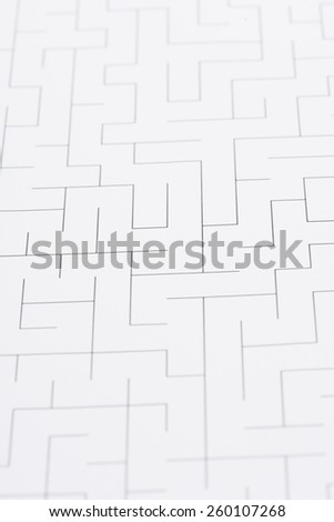 Blank maze. Conceptual image of business solution, office strategy and the way forward.