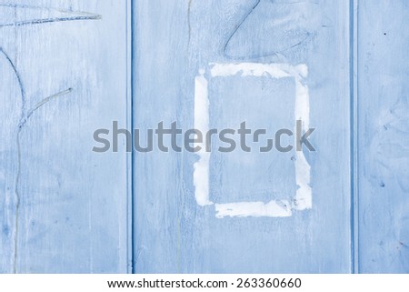 Backdrop of an old and weathered blue metal surface. This horizontal empty surface is perfect as copy space or textured background.