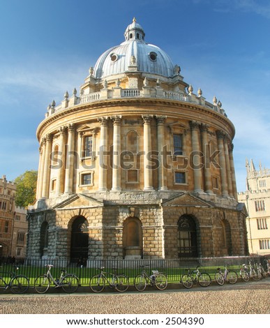 Radcliffe Camera in Radcliffe Square Oxford. Part of the Bodleian Library of Oxford University.