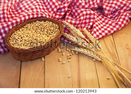 ear of wheat and wheat