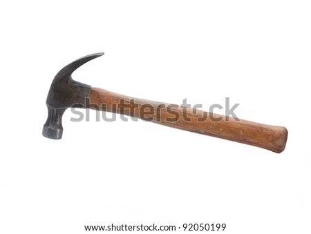 old wooden hammer