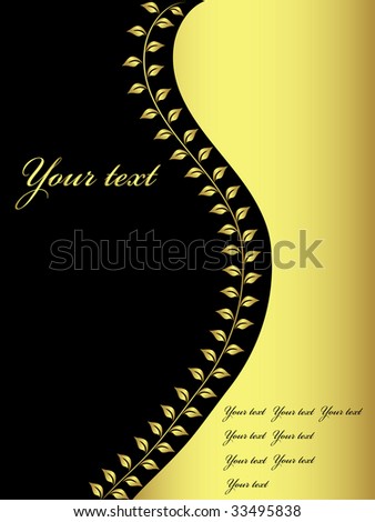 Free Vector Programs on Black And Gold Design Background  Vector   Stock Vector