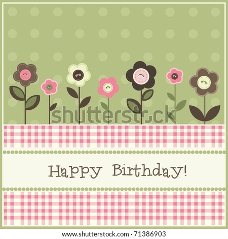 Birthday Card, Vector - 71386903 : Shutterstock