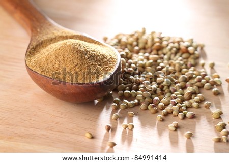 coriander powder with seeds