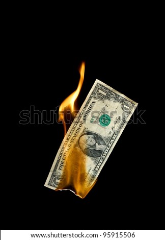 Burning Dollar Bill