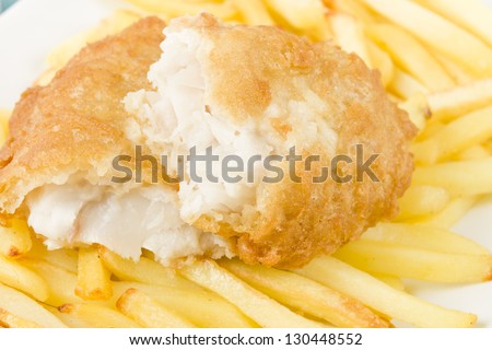 Fish & Chips. A popular British traditional meal!
