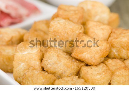 Tofu Puffs - Deep fried tofu.