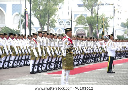 KUANTAN, MALAYSIA-SEP 16: Malaysia Defense Forces participate in National Day and Malaysia Day parade, celebrating 54th anniversary of independence on September 16, 2011 at Kuantan, Pahang, Malaysia.