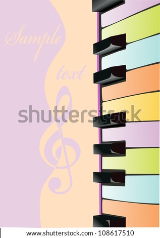 abstract background with piano