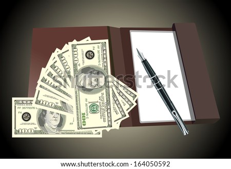 Paper folder with the words business-business concept