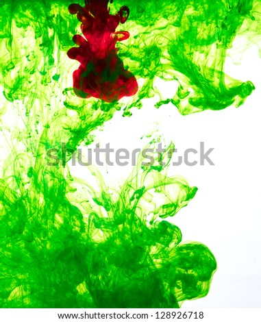 color ink in water