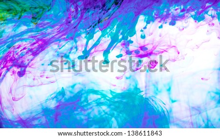 color ink in water