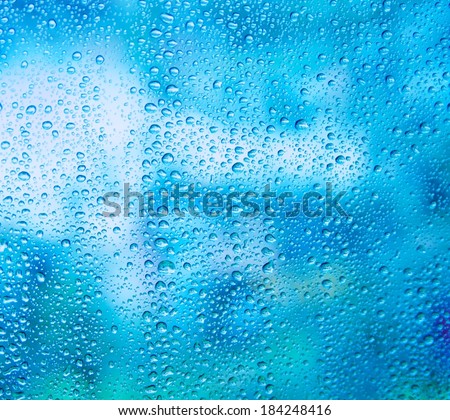rain on glass rain outside the window