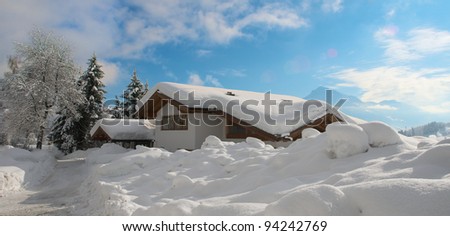 winter austrian landscape