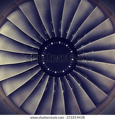 background, blade turbine engine civil aircraft closeup