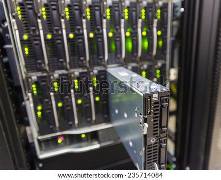 server chassis, the platform virtualization in the data center server rack and failed blade server