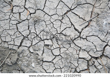 Cracked earth because of drought. Vertical version is avaliable.