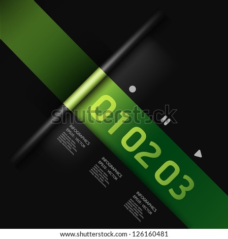 Modern Design template green colour can be used for infographics numbered banners horizontal cutout lines graphic or website layout vector Modern Design template green colour can be used for infographics numbered banners horizontal cutout lines graphic or website layout vector
