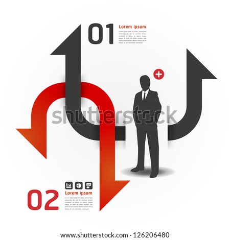 Modern Design template with business man can be used for infographics numbered banners horizontal cutout lines graphic or website layout vector Modern Design template with business man can be used for infographics numbered banners horizontal cutout lines graphic or website layout vector