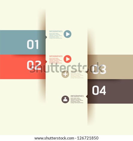 Modern Design template can be used for infographics numbered banners horizontal cutout lines graphic or website layout vector Modern Design template can be used for infographics numbered banners horizontal cutout lines graphic or website layout vector