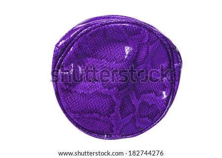 beautiful women\'s shoulder bag, round violet