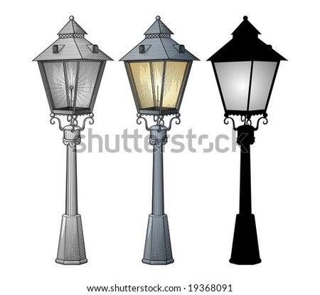 Street Lamps on Street Lamp Vector   19368091   Shutterstock