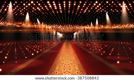 Red Carpet Festival Glamour Scene Illustration