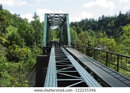 abandoned railroad bridge