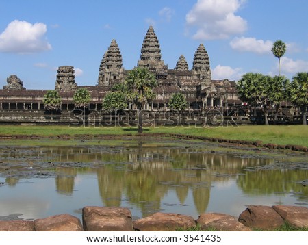 Medieval temple Angkor Wat in Cambodia