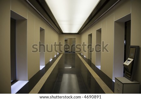 Passenger lift\'s hall of residency building