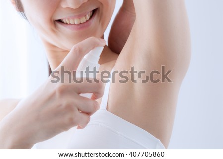 Deodorant spray, armpit, clean