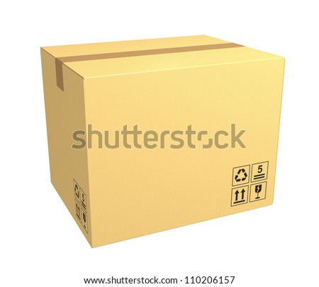 Closed Cardboard Box