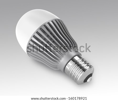 E27 socket LED lamps with clipping path