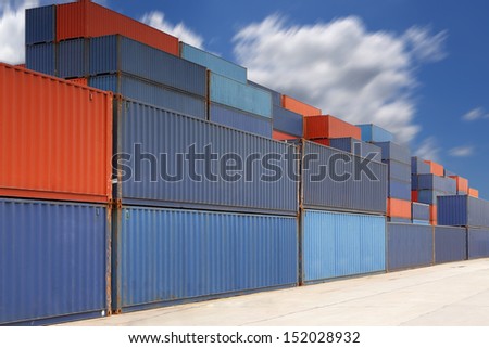 An intermodal container is a standardized reusable steel box used for the safe and movement of materials and  products within a global containerized intermodal freight transport system.